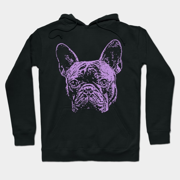 Lilac French Bulldog Hoodie by childofthecorn